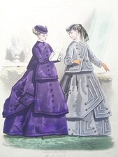 GRAVURE DE MODE ANCIENNE PETIT