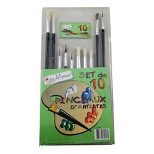 10 X Pinceaux de Peinture Fins