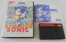 sonic authentique version originale sega master system complet