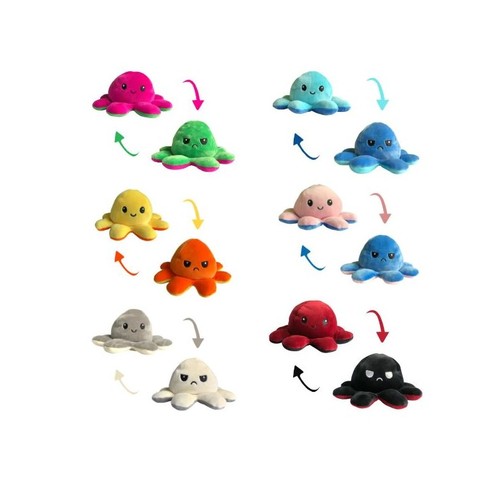 Peluche poulpe octo reversible - peluche,