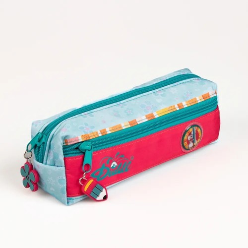 Trousse diddl bleue fleurs - trousse,