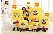 Bob l'eponge Peluche version bob carré jouet 60 cm doudou enfant coussin sponge