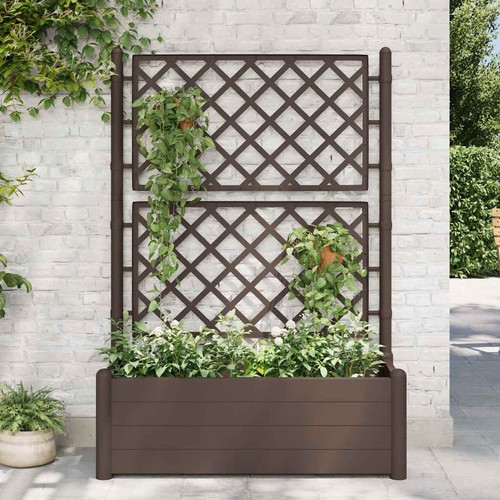 Jardinière avec treillis - avec,
