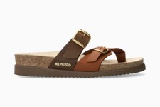 Mephisto - Sandale Femme Happy Camel Scratch Tongs Cuir Marron