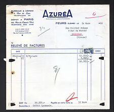FEURS (42) APPAREILS de CHAUFFAGE à ALCOOL , ESSENCE & PETROLE "AZUREA" en 1950