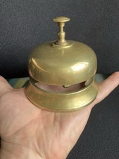 Ancienne grande SONNETTE de COMPTOIR cloche de service en laiton déco vintage