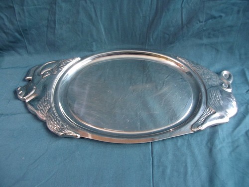Plat service inox motif - de, inox,motif