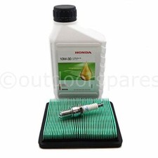 Kit d'entretien de tondeuse Honda IZY, bouchon d'huile NGK d'origine 10W30 et...