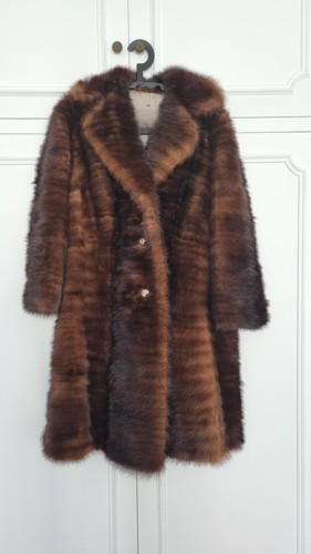 Manteau long fourrure vison - long,