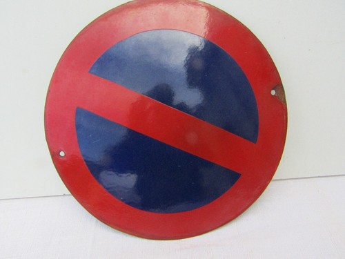 Plaque émaillée bombée - émaillée,