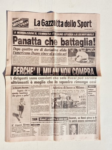 Gazzetta dello sport juillet - 4,