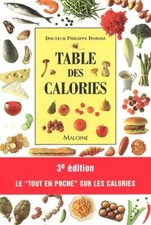 Table des calories 3e édition
