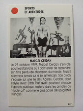 Marcel Cerdan Card  Star