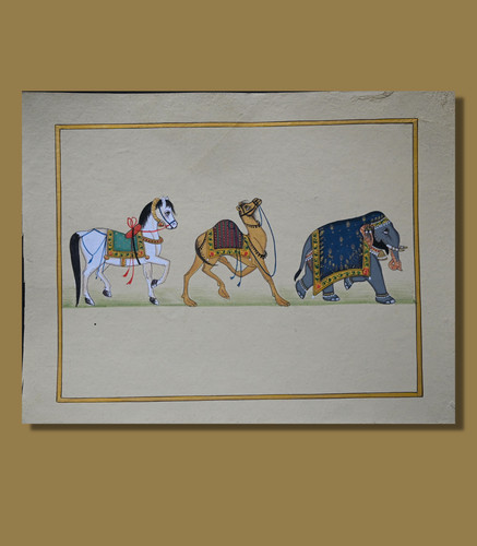 Peinture miniature animalière