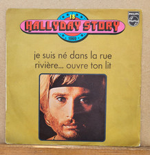 D - Johnny Hallyday STORY N° 18  Je Suis Né Dans... SP 45T 1974 Code N Dos BLANC