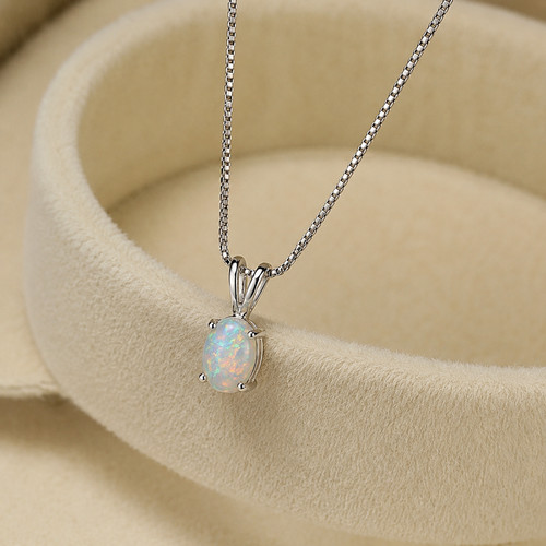 Pendentif charm opale feu - charm, de