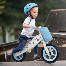 Vélo d'apprentissage pour enfants plus 2 ans vélo en bois bleu vélo d'équilibre