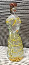Ancienne Bouteille Vide Brandy Femme Espagnole Danseuse Robe Vintage