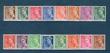 SERIE TIMBRES N° 404-416A NEUF ** GOMME ORIGINALE - TYPE MERCURE - TTB