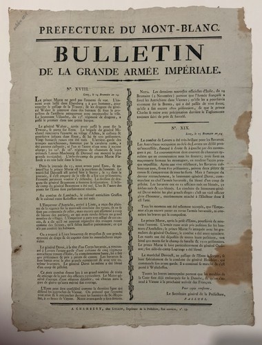 1805 bulletin grande armée - 1805,