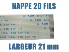 NAPPE ZIF LIF FPC AWM - 20 FILS -  21 mm x 100 mm