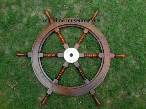 Roues gouvernail bois - gouvernail, en