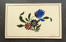 Plaque, dessous de plat rectangle en faïence de Sarreguemines