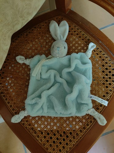 Doudou lapin plume kaloo - lapin,