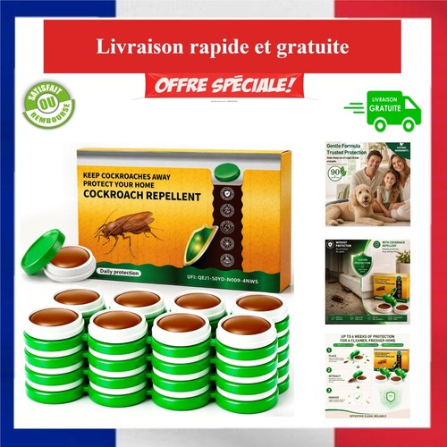Pièces pièges anti cafard - pièces,