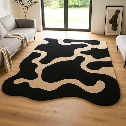 Tapis abstrait touffeté - à, la