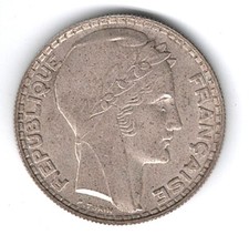 20 FRANCS TURIN 1929 - ARGENT 680‰ - TTB 50 