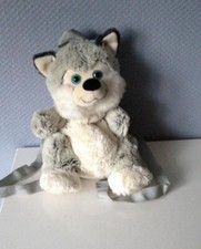 peluche sac à dos doudou chien husky