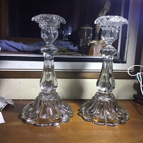 Paire bougeoirs xixème - de,