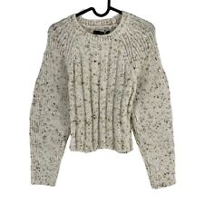 Mango Mng Femme Beige Pull Col