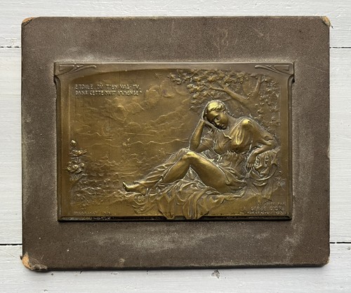 Plaque bronze laiton la - bronze, ou