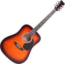Guitare Acoustique Folk Western Blues Dreadnought 20 Frettes 6 Cordes Sunburst