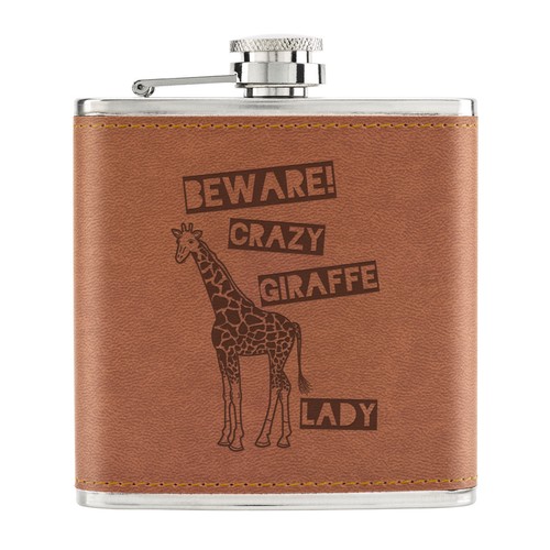 Flasque hanche 6oz cuir - de,