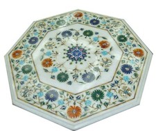 18 " Blanc Café Table Top