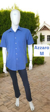 Loris Azzaro Taille M  🧡 S chemise manches courtes bleue homme chemisette