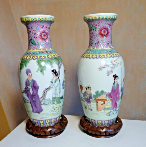 Anciens vases chinois - anciens, paire