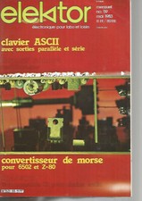 ELEKTOR N°59 CONVERTISSEUR DE MORSE / DECODAGE MORSE AVEC LE Z80A /CLAVIER ASCII