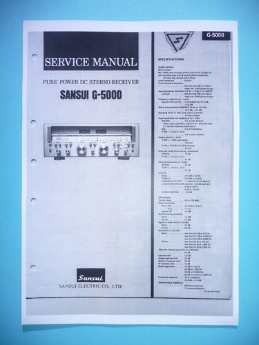 Service manuel instructions - manuel, d'instructions
