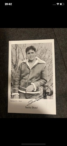 Carte postale chanteur - postale, sacha