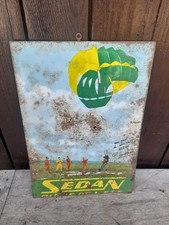 Plaque Ancienne Peinte Bière De Sedan Grenier 