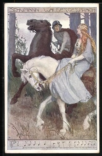 Carte postale artiste - carte, d'artiste