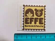 Autocollant Effe Poupée Et Peluche Timbre 80s Original