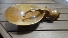 ART TABLE BOIS ELEPHANT BOL ASSIETTE COUPE AFRIQUE WOODEN AFRICAN