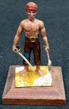 STADDEN FIGURINE CORSAIRE MARIN DE SURCOUF Plomb peint 1986
