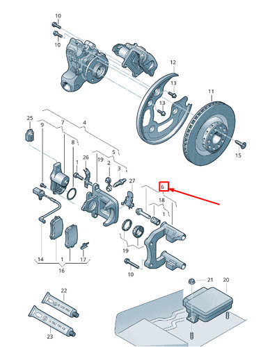 New audi rear right - new,