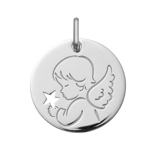 Pendentif medaille motif - pendentif,